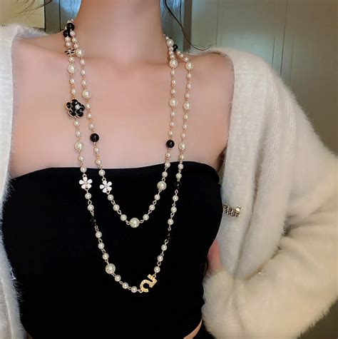 chanel brooch dupe uk|chanel knockoff pearl necklace.